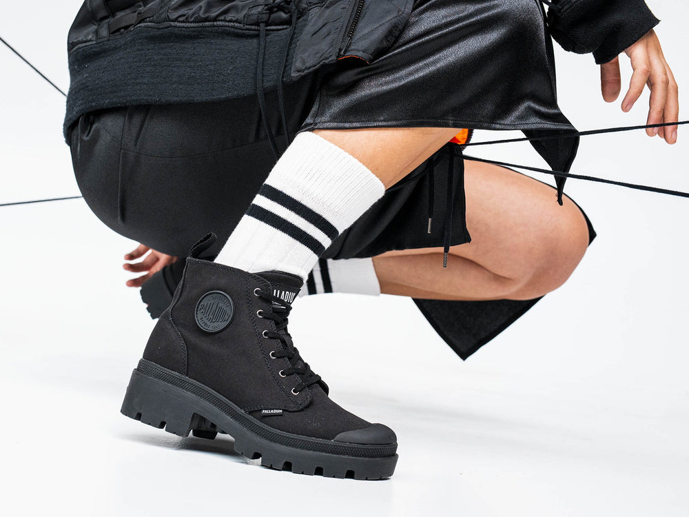PALLABASE TWILL BLACK/BLACK - Palladium