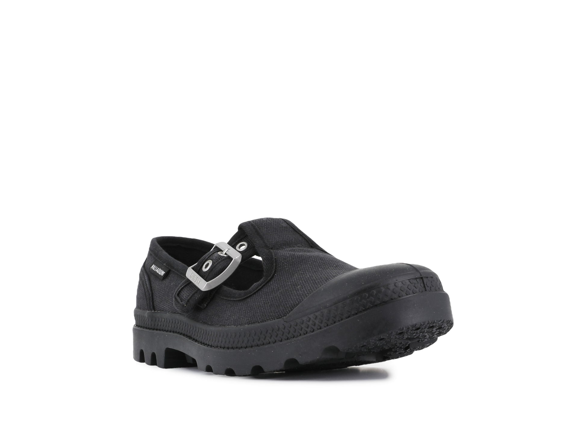 PAMPA MARY-JANE WASHED BLACK - Palladium