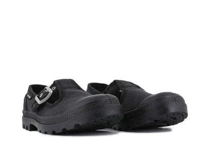 PAMPA MARY-JANE WASHED BLACK - Palladium