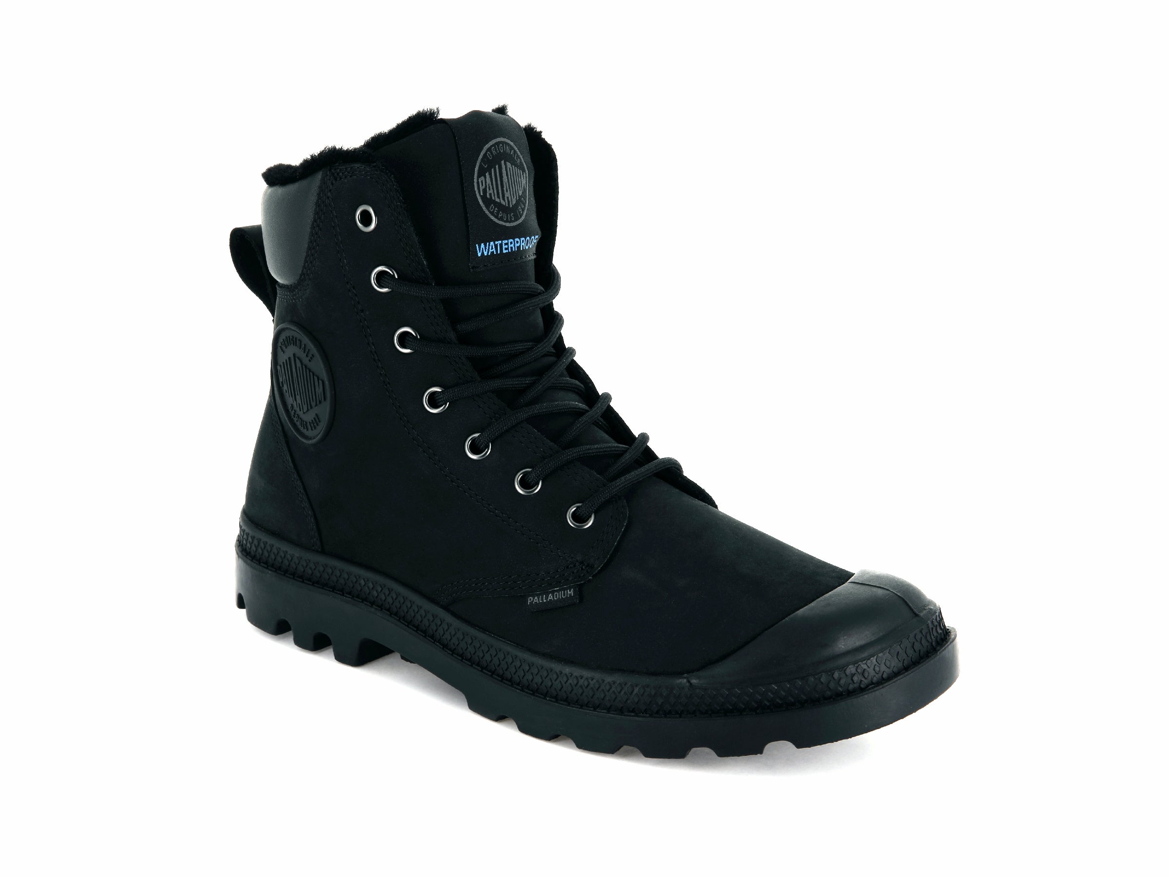 PAMPA SPORT CUFF WPS BLACK/BLACK - Palladium