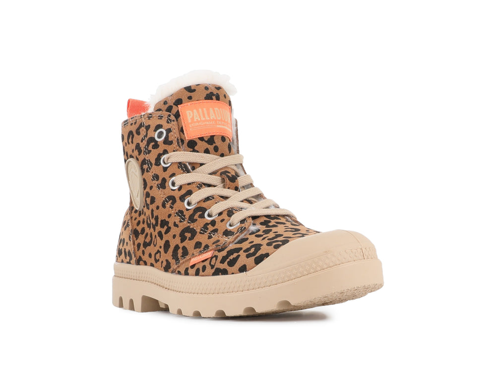 PAMPA HI ZIP WL LEO DEAR BROWN / BLACK - Palladium