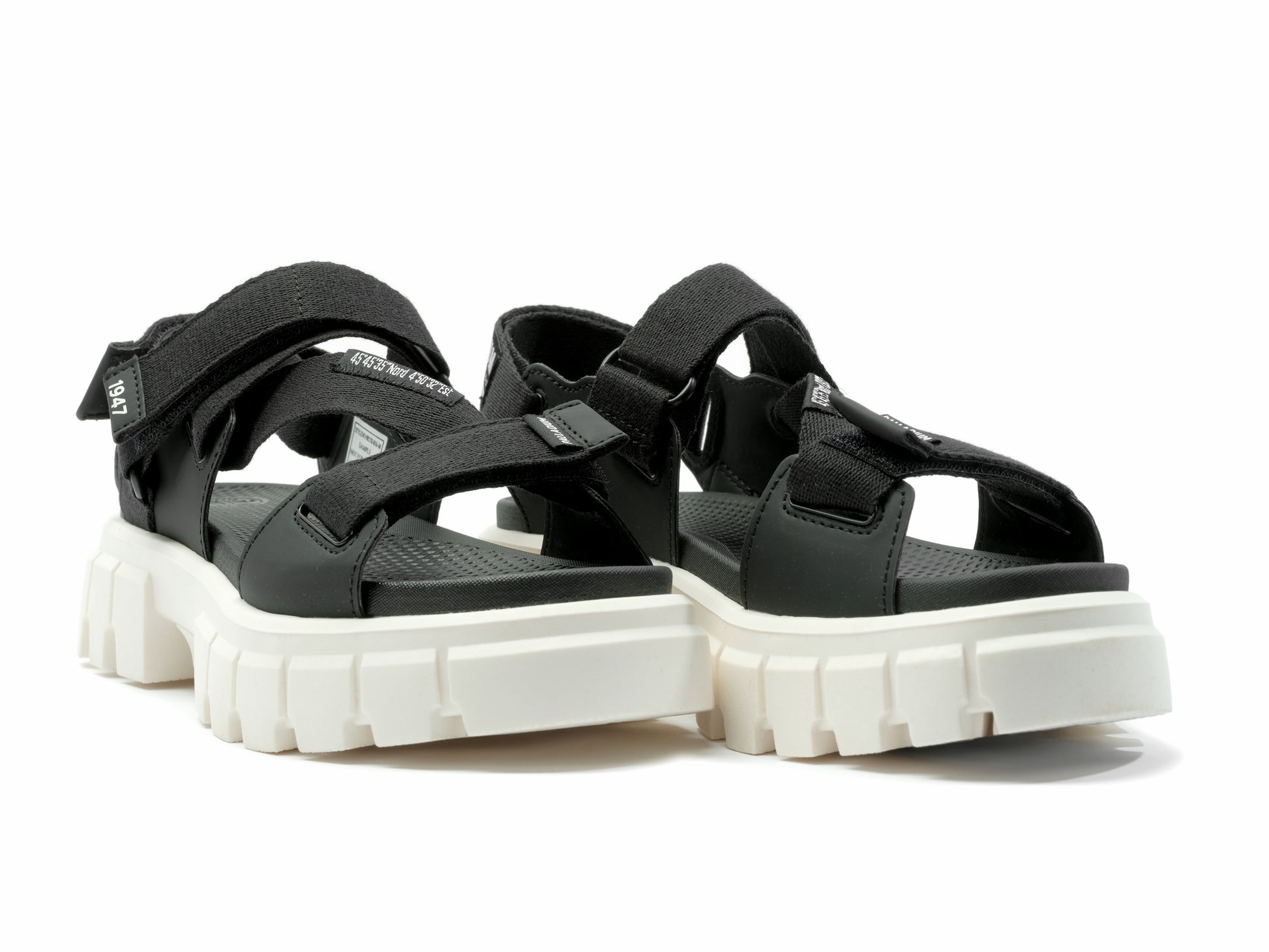 REVOLT SANDAL MONO BLACK/MARSHMALLOW - Palladium
