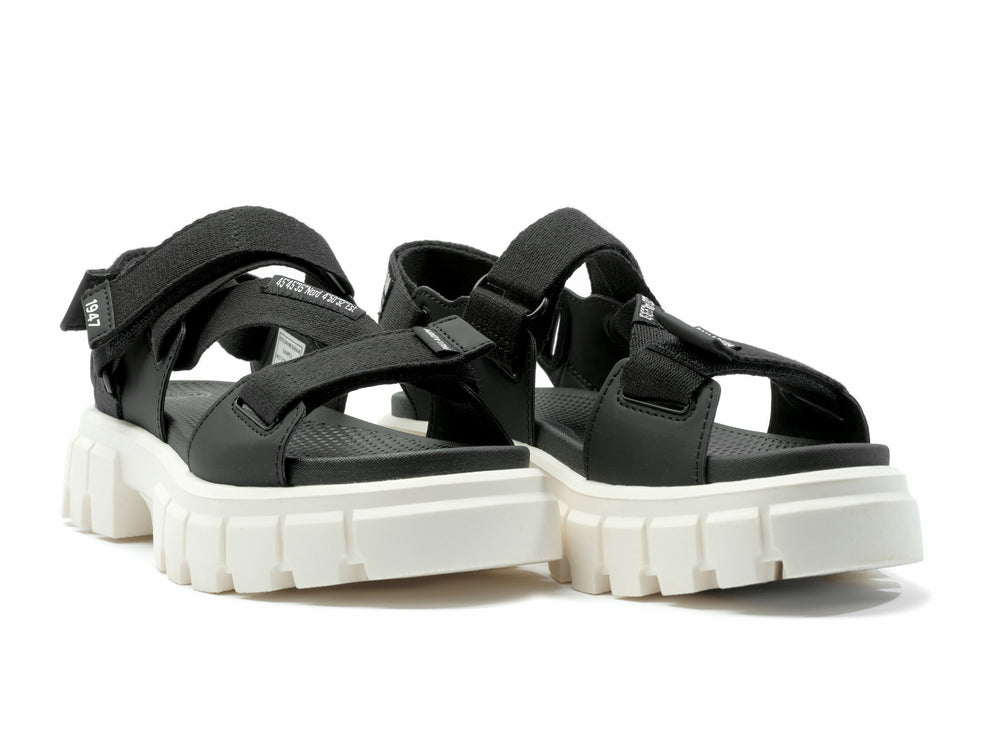REVOLT SANDAL MONO BLACK/MARSHMALLOW - Palladium