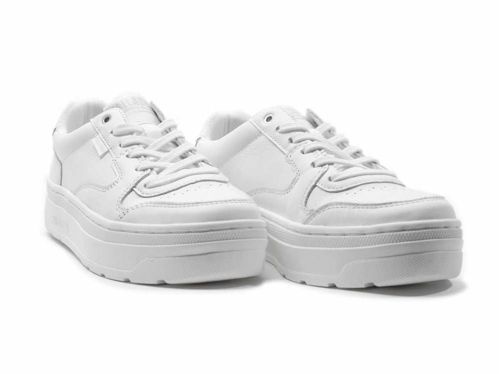 PALLASPHALT LO LEATHER STAR WHITE - Palladium