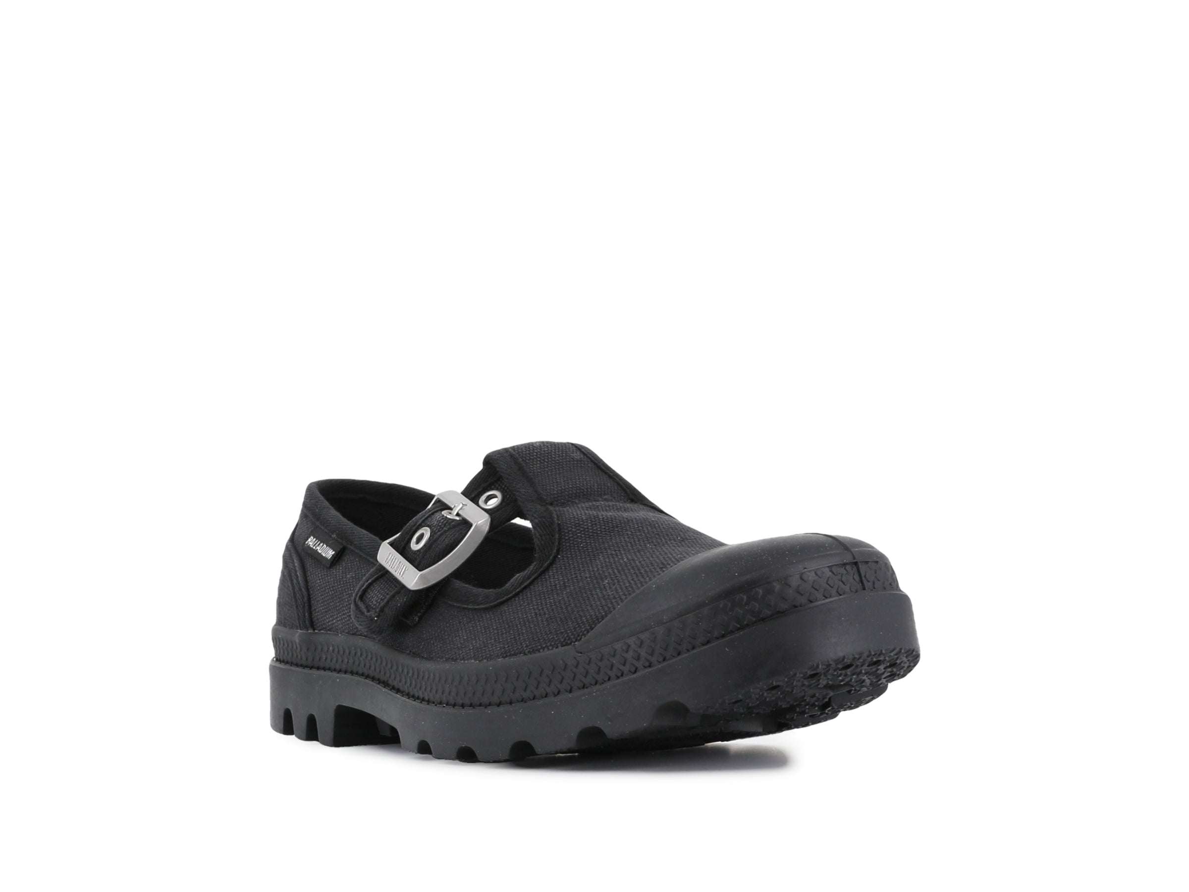 PAMPA MARY-JANE WASHED BLACK - Palladium