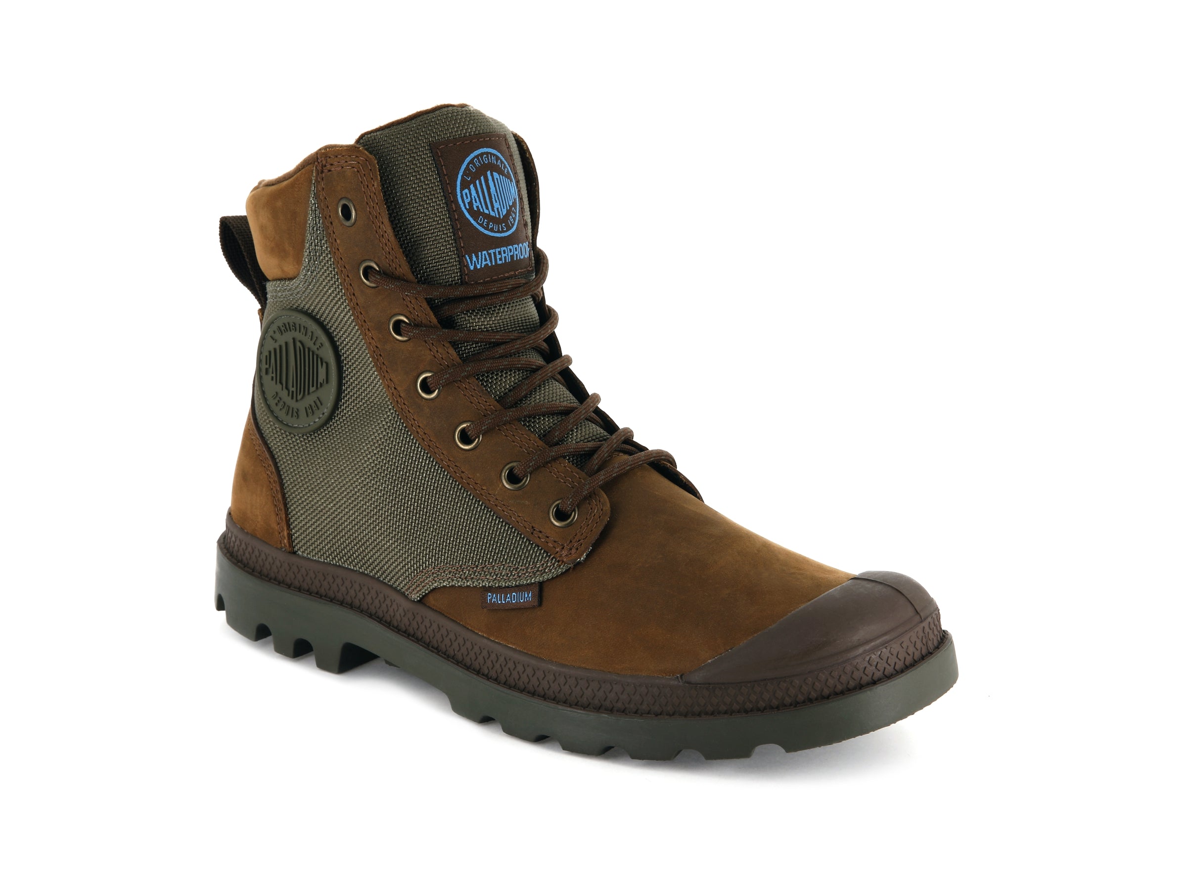 PAMPA SPORT CUFF WPN BRIDLE BROWN/MOON MIST - Palladium
