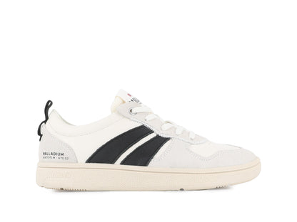 PALLACUP FLAME LTH CREAM WHITE/BLACK - Palladium