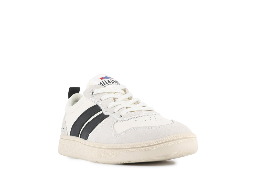 PALLACUP FLAME LTH CREAM WHITE/BLACK - Palladium
