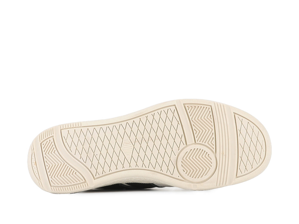 PALLACUP FLAME LTH CREAM WHITE/BLACK - Palladium