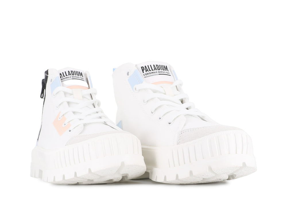 PALLASHOCK BACKZIP 2 STAR WHITE - Palladium