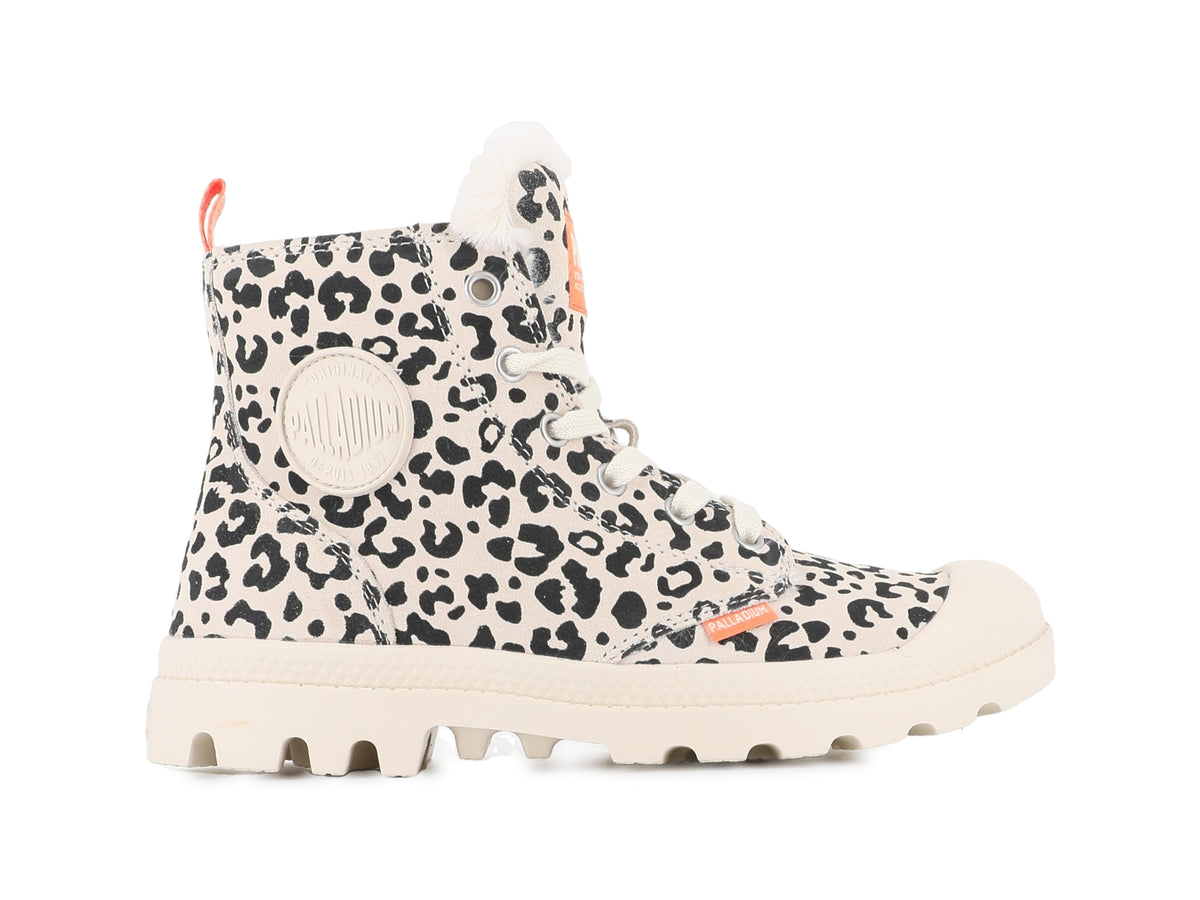 PAMPA HI ZIP WL LEO WAVE GRAY/BROWN - Palladium