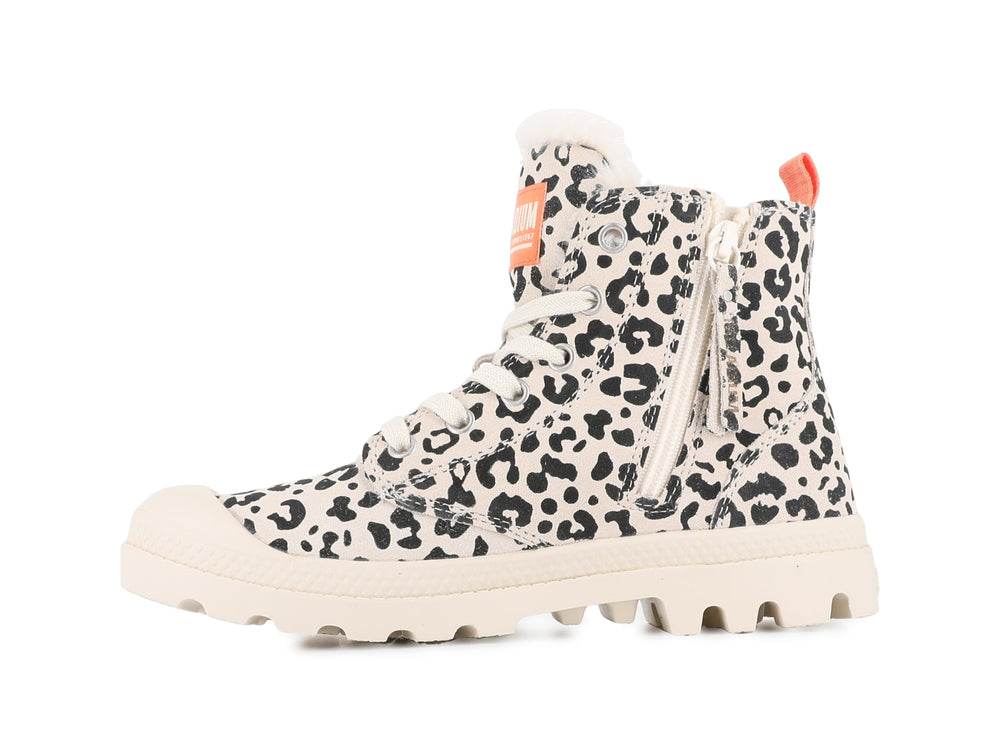 PAMPA HI ZIP WL LEO WAVE GRAY/BROWN - Palladium