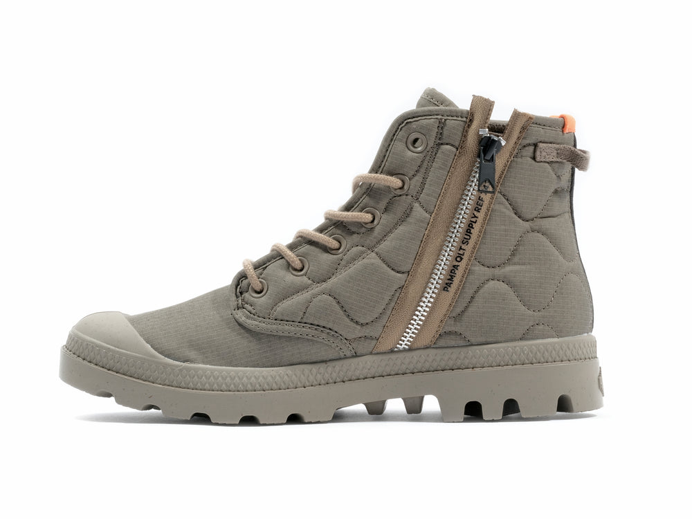 PAMPA RE-QUILTED MILITARY OLIVE - Palladium