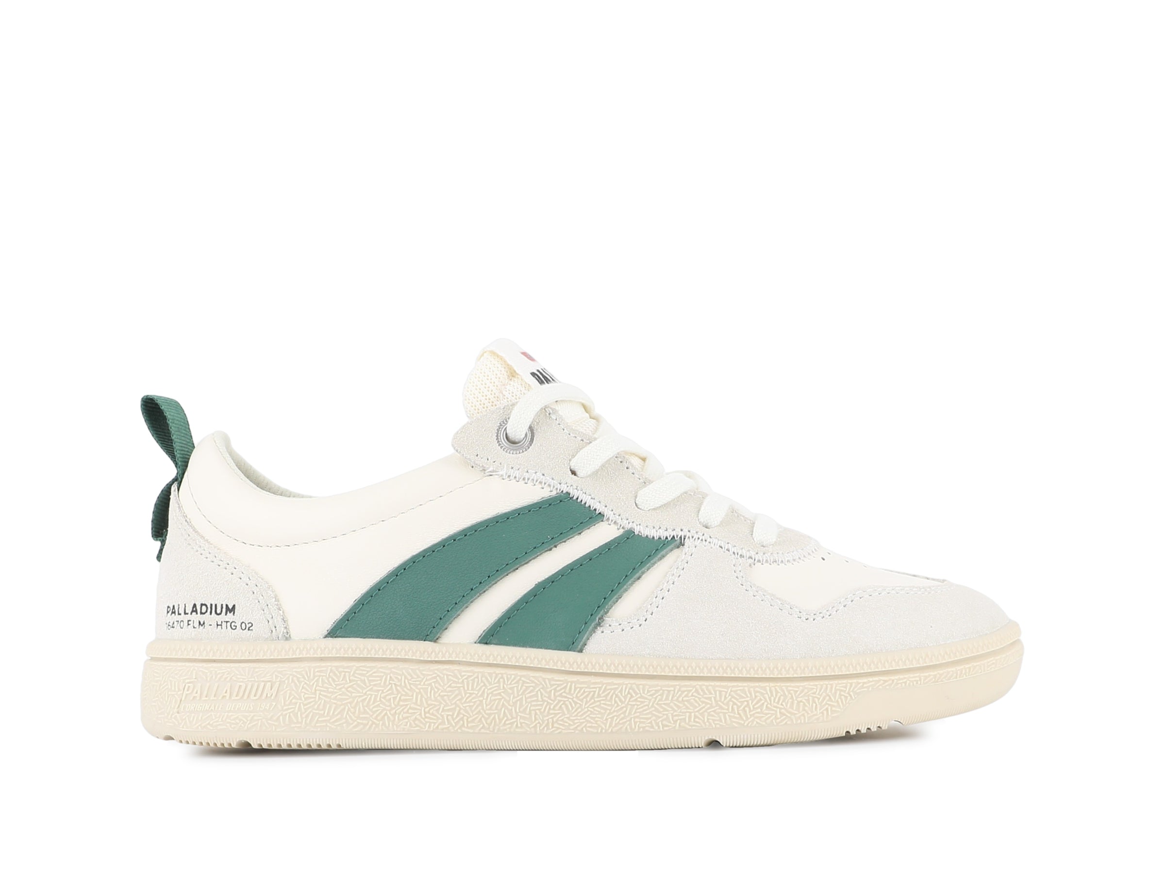 PALLACUP FLAME LTH CREAM/FOLIAGE GREEN - Palladium